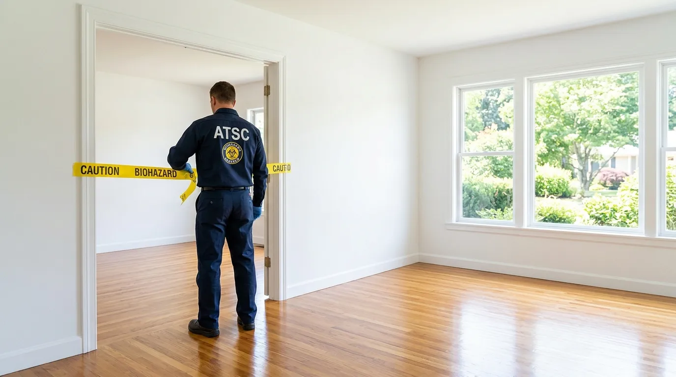 Certified biohazard cleanup crew performing Crime Scene Cleanup in Oak Park